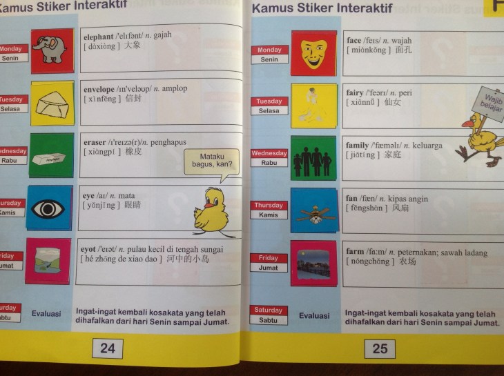 Interactive Sticker book pages